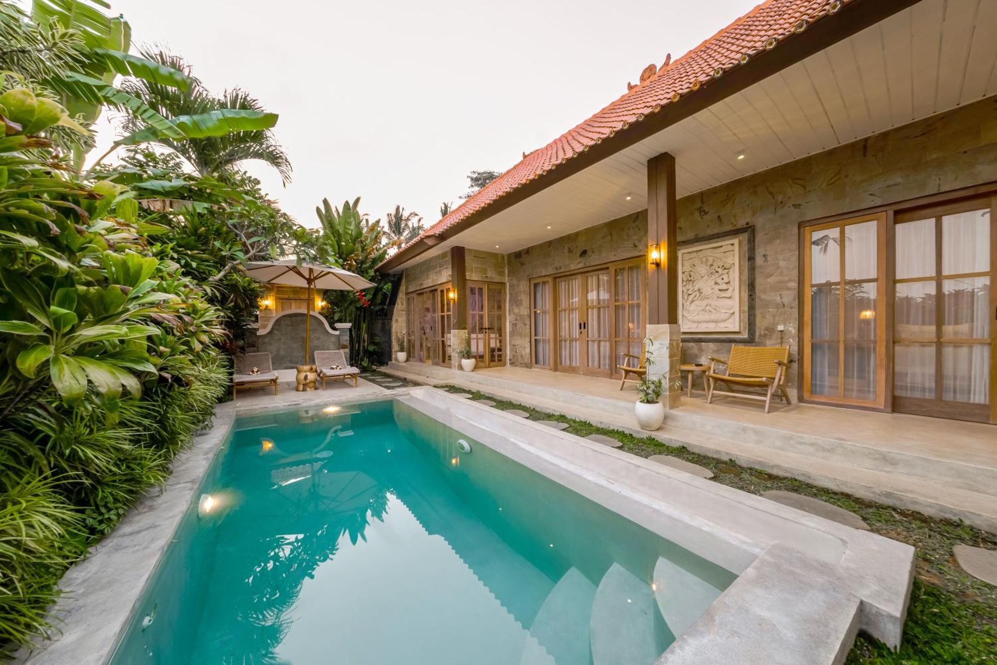 Nyaman By Evdekimi - Romantic Escape Among Rice Fields With Pool, Terrace - Long Extras Villa