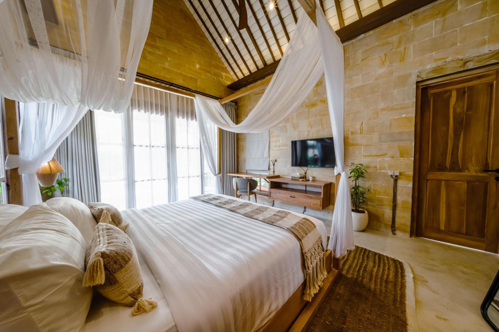 Nyaman By Evdekimi - Romantic Escape Among Rice Fields With Pool, Terrace - Long Extras Villa